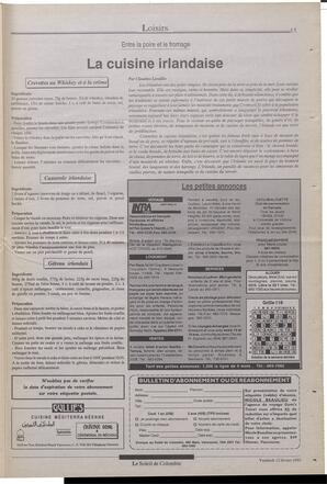 Le Soleil de Colombie, February 12, 1993, page 15