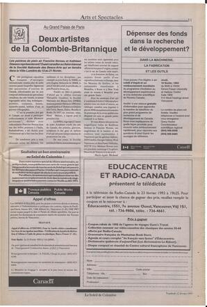 Le Soleil de Colombie, February 12, 1993, page 11
