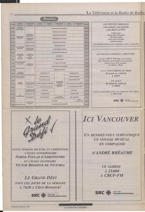 Le Soleil de Colombie, January 29, 1993, page 8