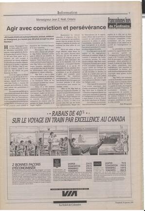 Le Soleil de Colombie, January 29, 1993, page 5