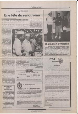 Le Soleil de Colombie, January 29, 1993, page 3