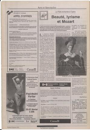Le Soleil de Colombie, January 29, 1993, page 12