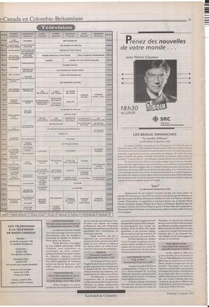 Le Soleil de Colombie, January 22, 1993, page 9