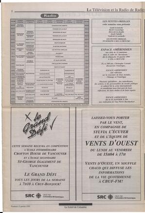 Le Soleil de Colombie, January 15, 1993, page 8