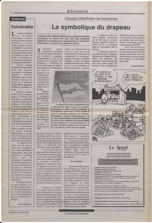 Le Soleil de Colombie, January 15, 1993, page 2
