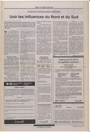 Le Soleil de Colombie, January 15, 1993, page 11