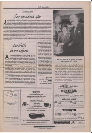 Le Soleil de Colombie, December 18, 1992, page 3