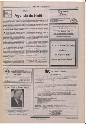 Le Soleil de Colombie, December 18, 1992, page 18