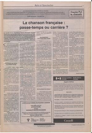 Le Soleil de Colombie, December 18, 1992, page 16