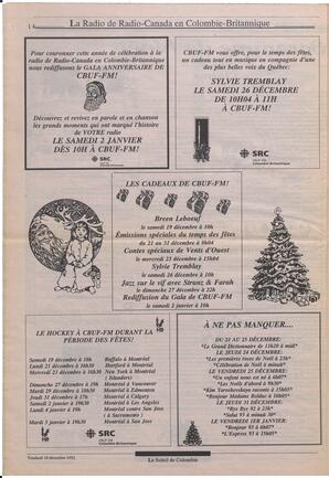 Le Soleil de Colombie, December 18, 1992, page 13