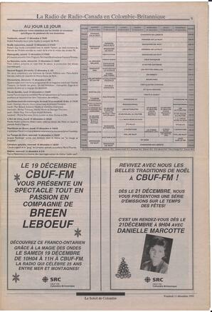 Le Soleil de Colombie, December 11, 1992, page 9