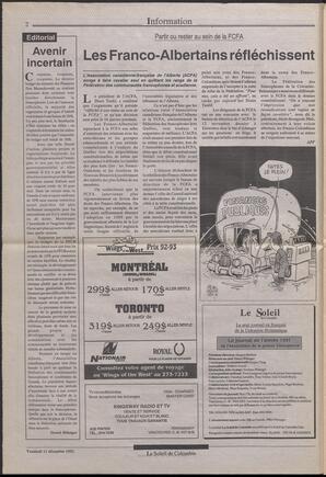 Le Soleil de Colombie, December 11, 1992, page 2