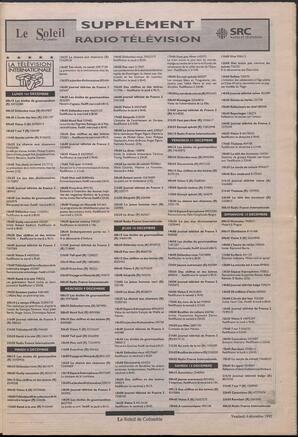 Le Soleil de Colombie, December 4, 1992, page 7
