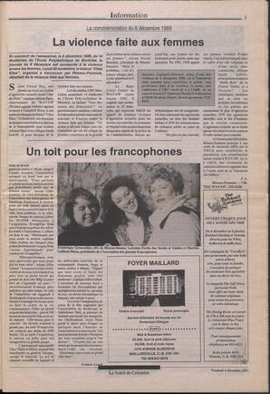 Le Soleil de Colombie, December 4, 1992, page 3