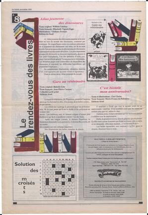 Le Soleil de Colombie, November 6, 1992, page 23