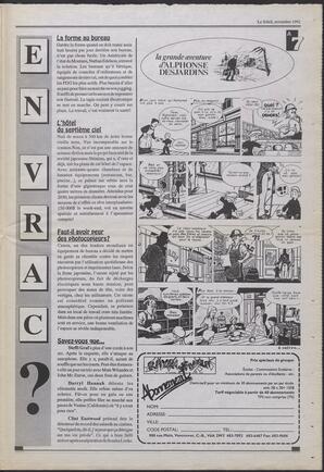 Le Soleil de Colombie, November 6, 1992, page 22