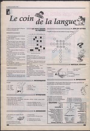 Le Soleil de Colombie, November 6, 1992, page 21
