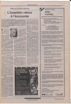 Le Soleil de Colombie, October 30, 1992, page 7