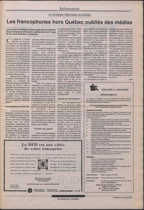 Le Soleil de Colombie, October 23, 1992, page 5