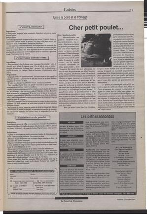 Le Soleil de Colombie, October 23, 1992, page 23