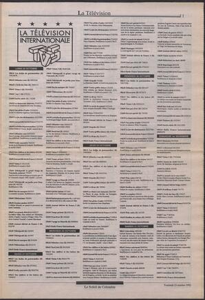 Le Soleil de Colombie, October 23, 1992, page 11