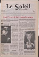 Le Soleil de Colombie, October 9, 1992