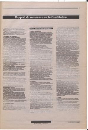 Le Soleil de Colombie, October 9, 1992, page 7