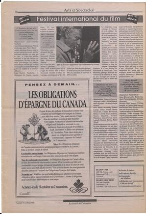 Le Soleil de Colombie, October 9, 1992, page 16
