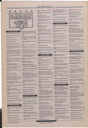Le Soleil de Colombie, October 9, 1992, page 12