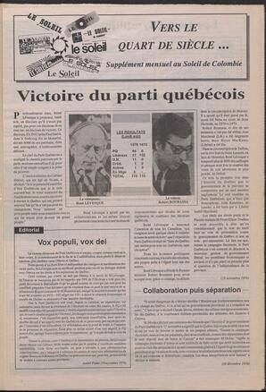 Le Soleil de Colombie, September 25, 1992, page 9