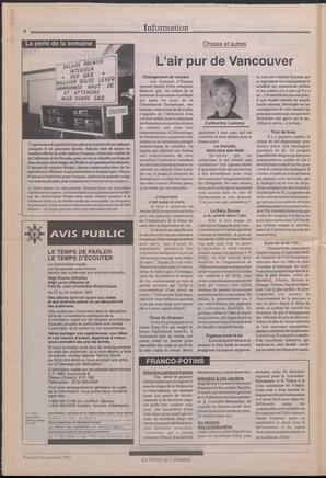 Le Soleil de Colombie, September 25, 1992, page 6