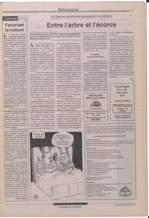 Le Soleil de Colombie, September 25, 1992, page 3