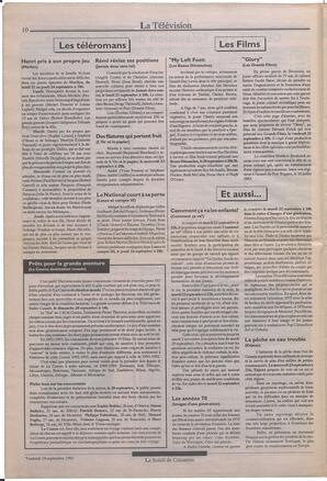 Le Soleil de Colombie, September 18, 1992, page 10