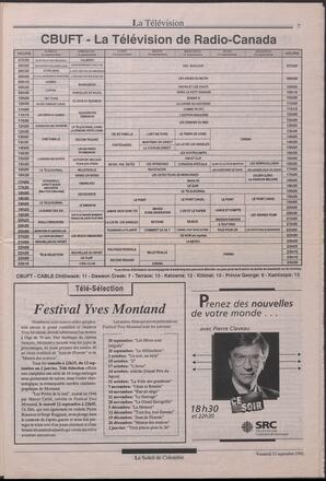 Le Soleil de Colombie, September 11, 1992, page 7