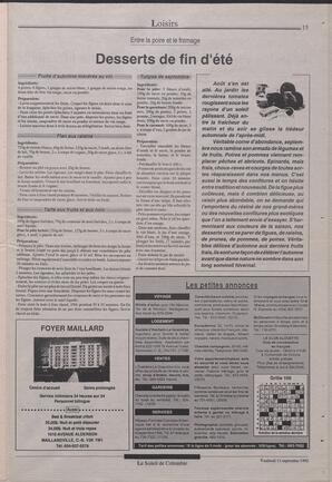 Le Soleil de Colombie, September 11, 1992, page 15