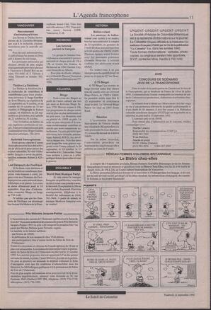Le Soleil de Colombie, September 11, 1992, page 11