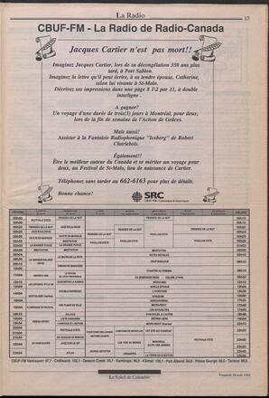 Le Soleil de Colombie, August 28, 1992, page 12