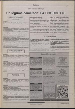 Le Soleil de Colombie, August 21, 1992, page 15