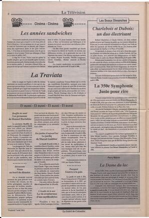 Le Soleil de Colombie, August 7, 1992, page 8