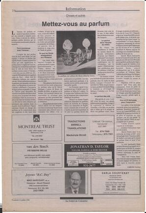 Le Soleil de Colombie, July 31, 1992, page 19