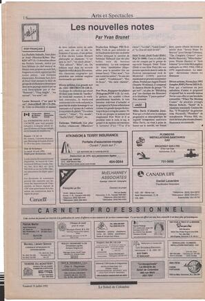 Le Soleil de Colombie, July 31, 1992, page 17