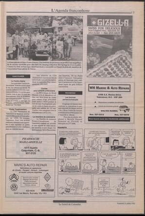 Le Soleil de Colombie, July 31, 1992, page 14