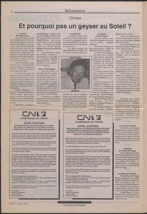 Le Soleil de Colombie, July 17, 1992, page 6