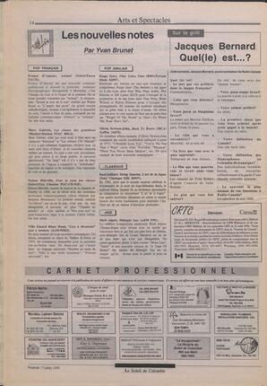 Le Soleil de Colombie, July 17, 1992, page 14