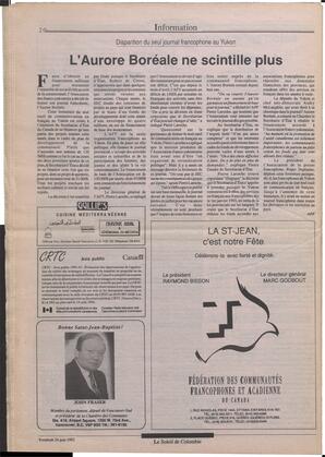 Le Soleil de Colombie, June 26, 1992, page 20