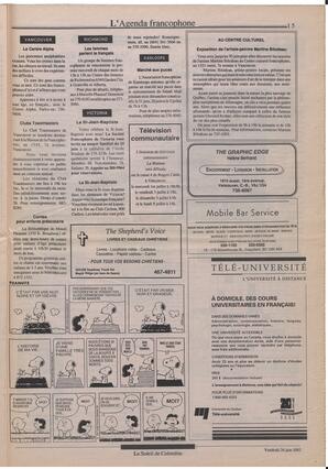 Le Soleil de Colombie, June 26, 1992, page 15