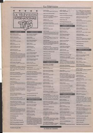 Le Soleil de Colombie, June 26, 1992, page 14