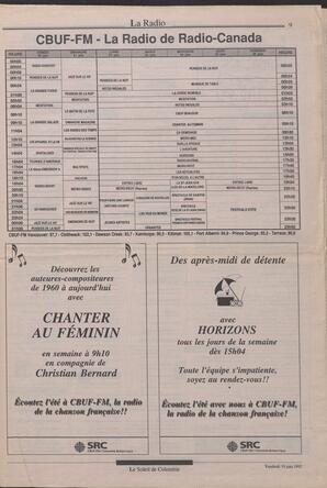 Le Soleil de Colombie, June 19, 1992, page 9