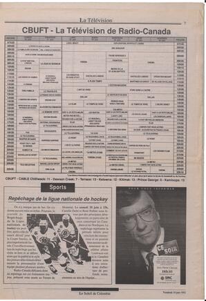 Le Soleil de Colombie, June 19, 1992, page 7