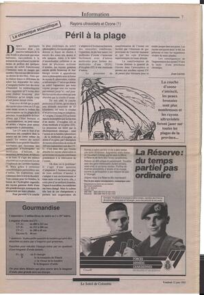 Le Soleil de Colombie, June 12, 1992, page 7